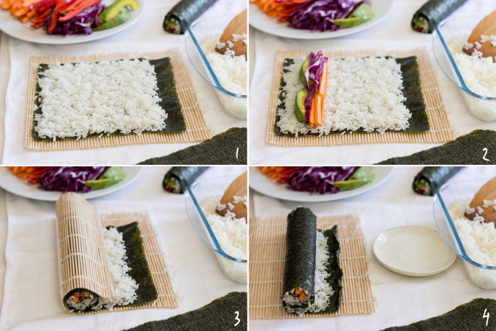 Vegan sushi and homemade pickled ginger - Lazy Cat Kitchen