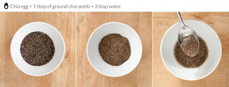 Chia egg step by step