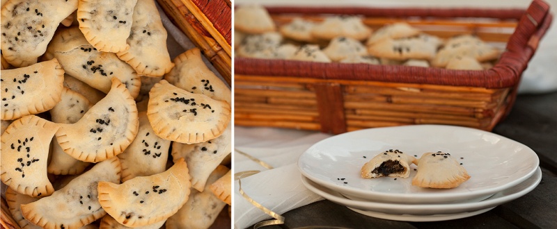 mini wild mushroom calzone baked