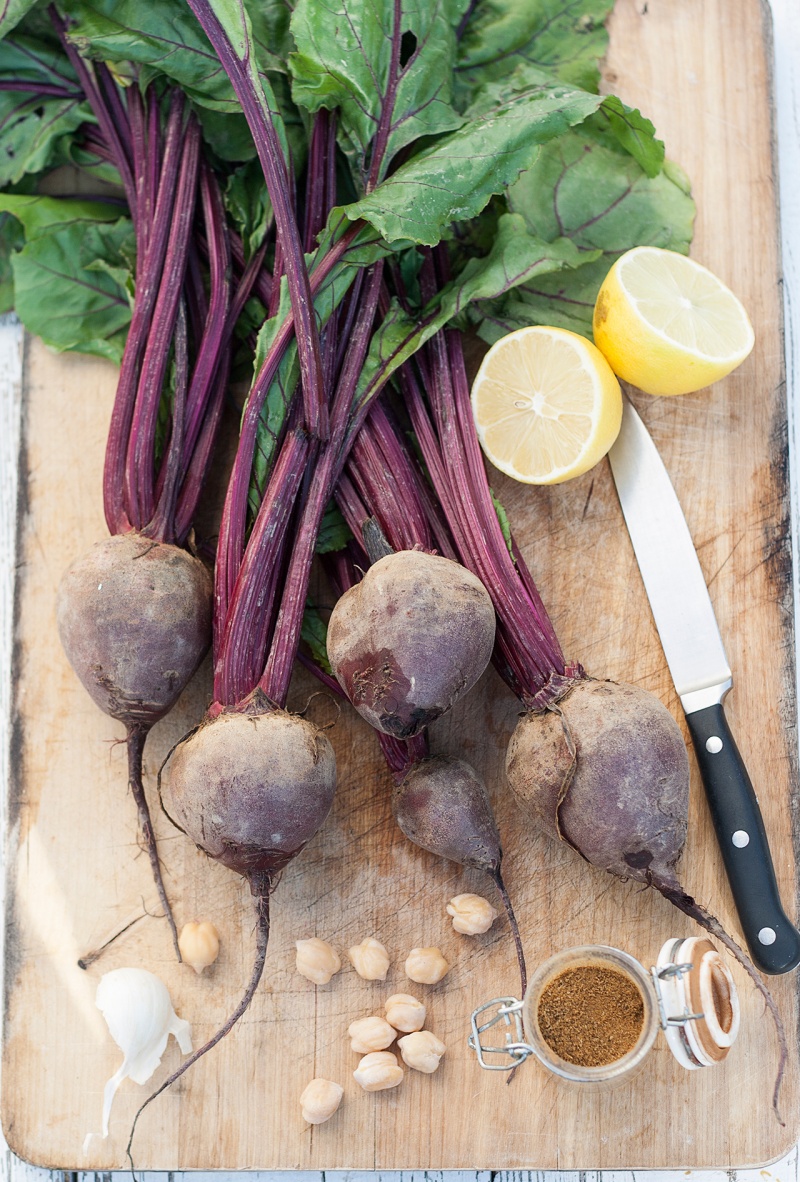 roasted beetroot hummus ingredients