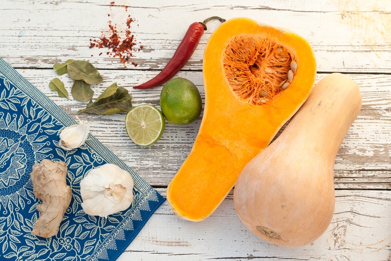 Thai butternut squash soup ingredients