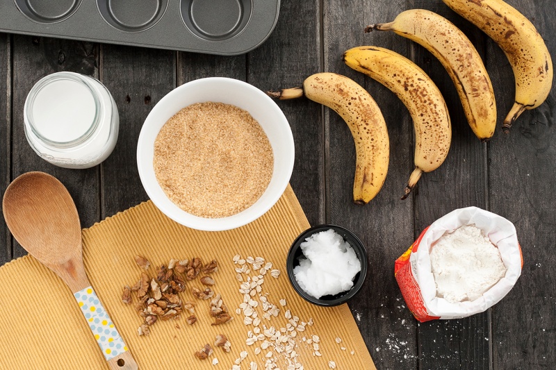 banana muffins ingredients