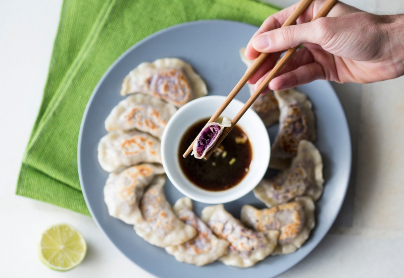 cabbage dumplings inside