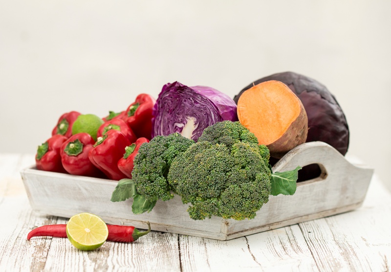 rainbow stir fry ingredients