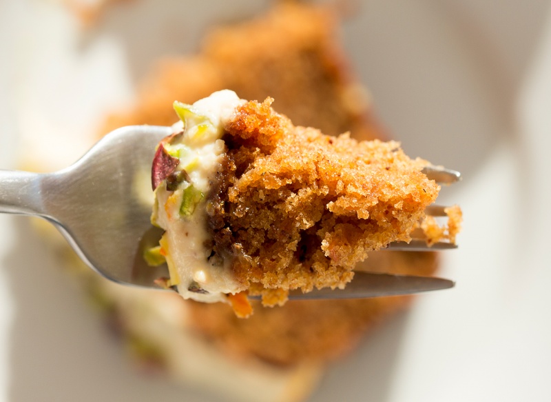 forkful of carrot cake