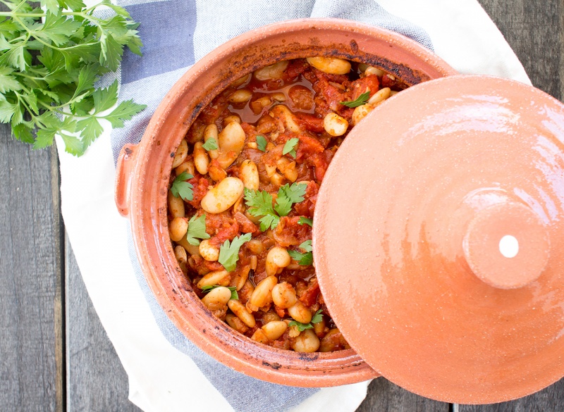 baked beans straight from oven