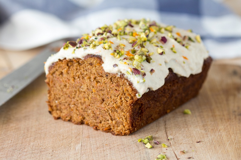 Vegan Carrot Cake Loaf - The Little Blog Of Vegan