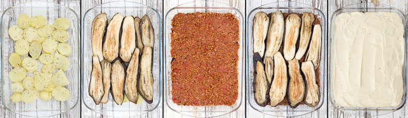 vegan moussaka step by step