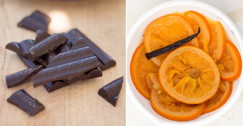 orange and chocolate