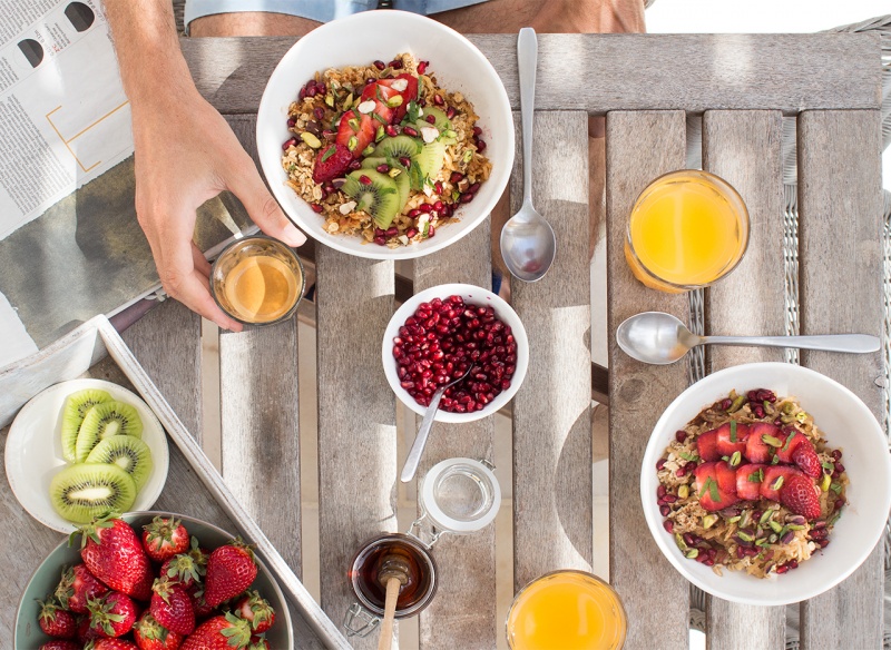 Bircher muesli breakfast