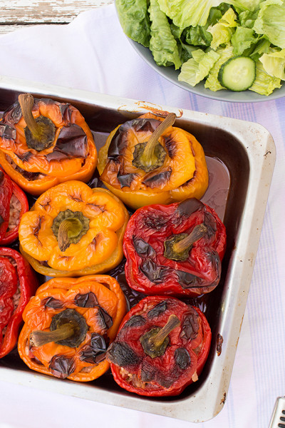 gemista greek stuffed peppers