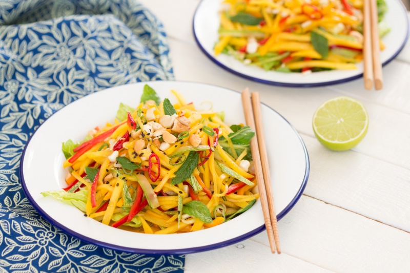 thai mango salad for two