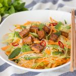 Vietnamese cold noodle salad with tofu-image