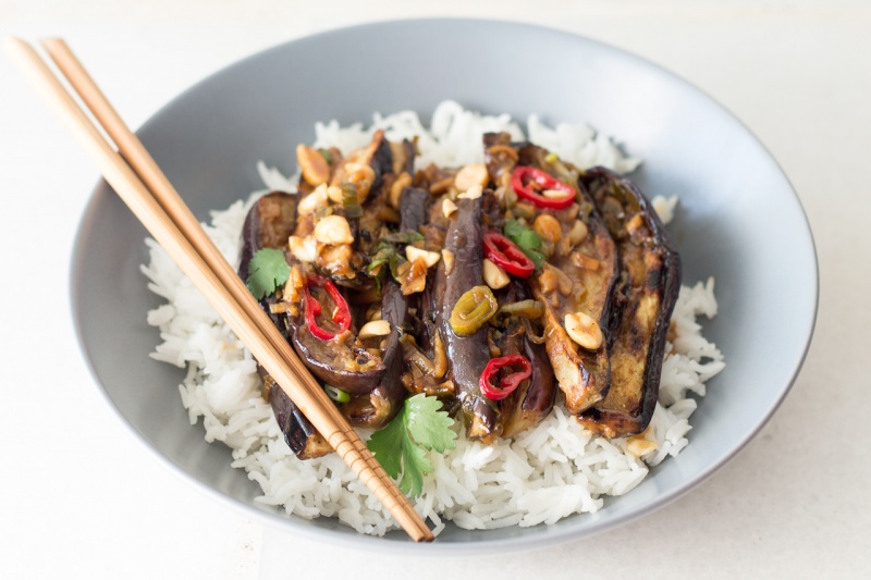 vegan Kung Pao chicken Portion