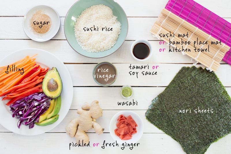 vegan sushi ingredients