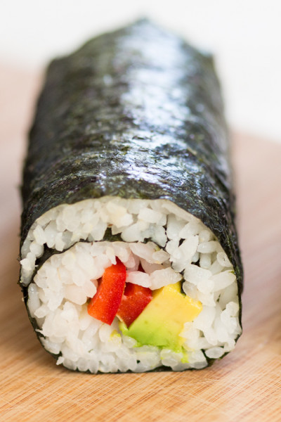 Vegan sushi and homemade pickled ginger - Lazy Cat Kitchen