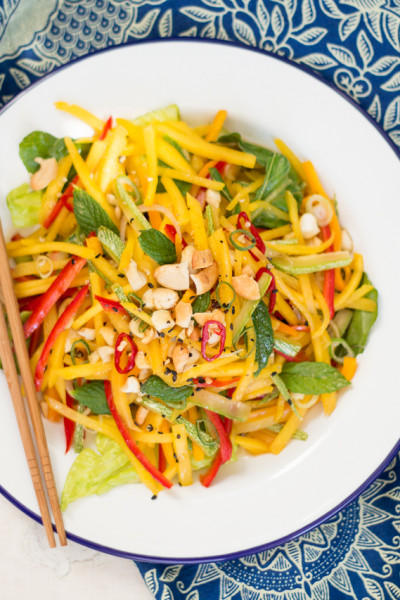 Thai mango salad - Lazy Cat Kitchen