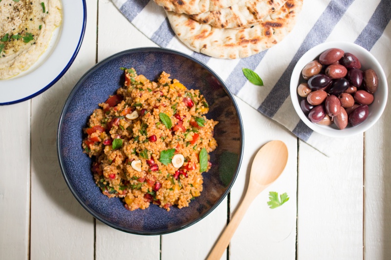 kisir salad and mezze