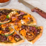 Fall pizza with pumpkin-image