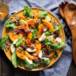 Butternut squash salad with walnut dressing-image
