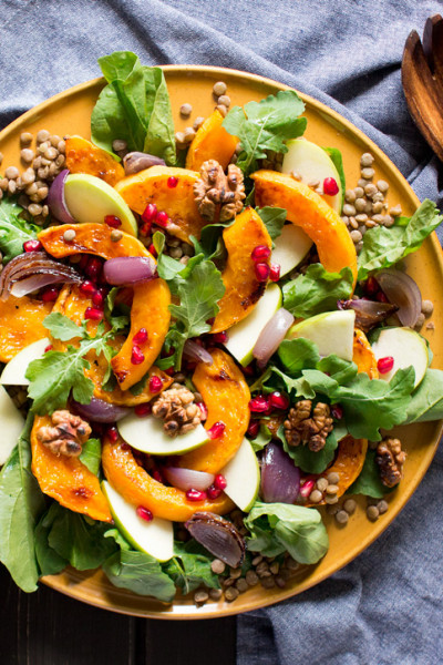 warm butternut squash salad