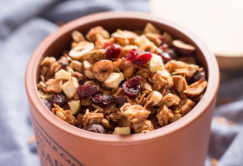 low fat apple granola