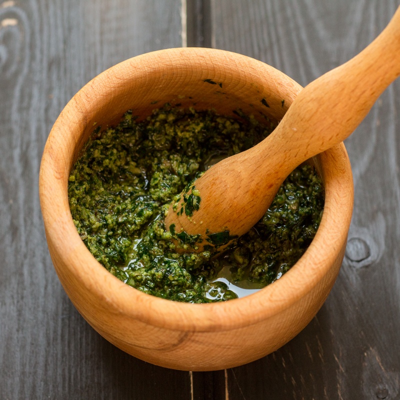 basil and parsley pesto