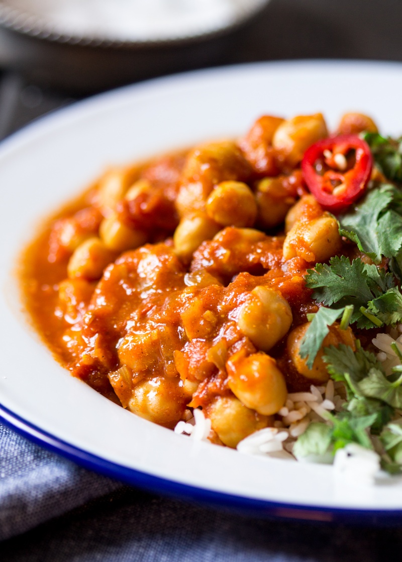 vegan chana masala - lazy cat kitchen