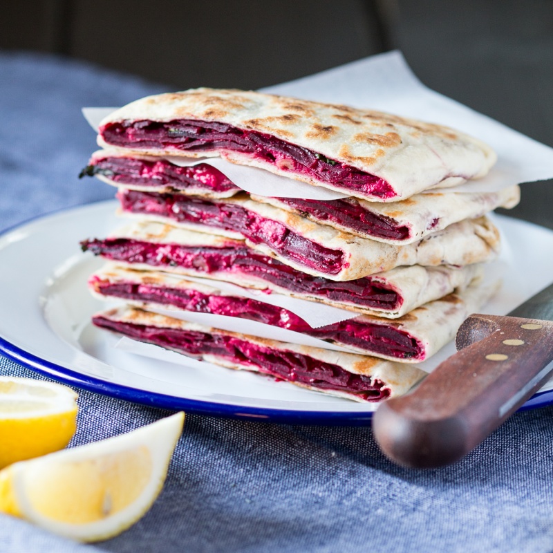 beetroot horseradish gozleme