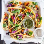 Winter tacos with chimichurri sauce-image