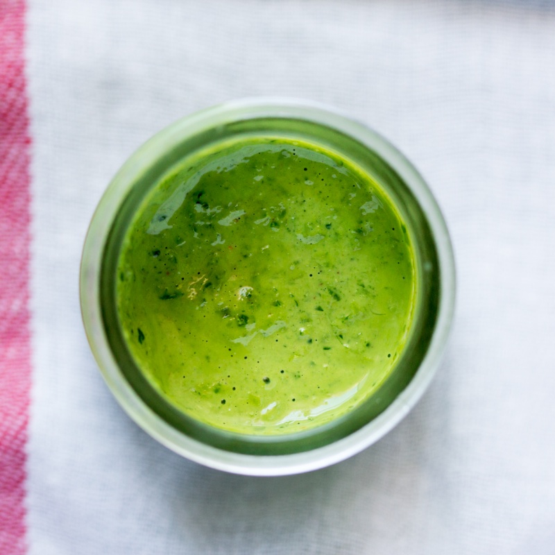 green super sauce for winter goodness bowl