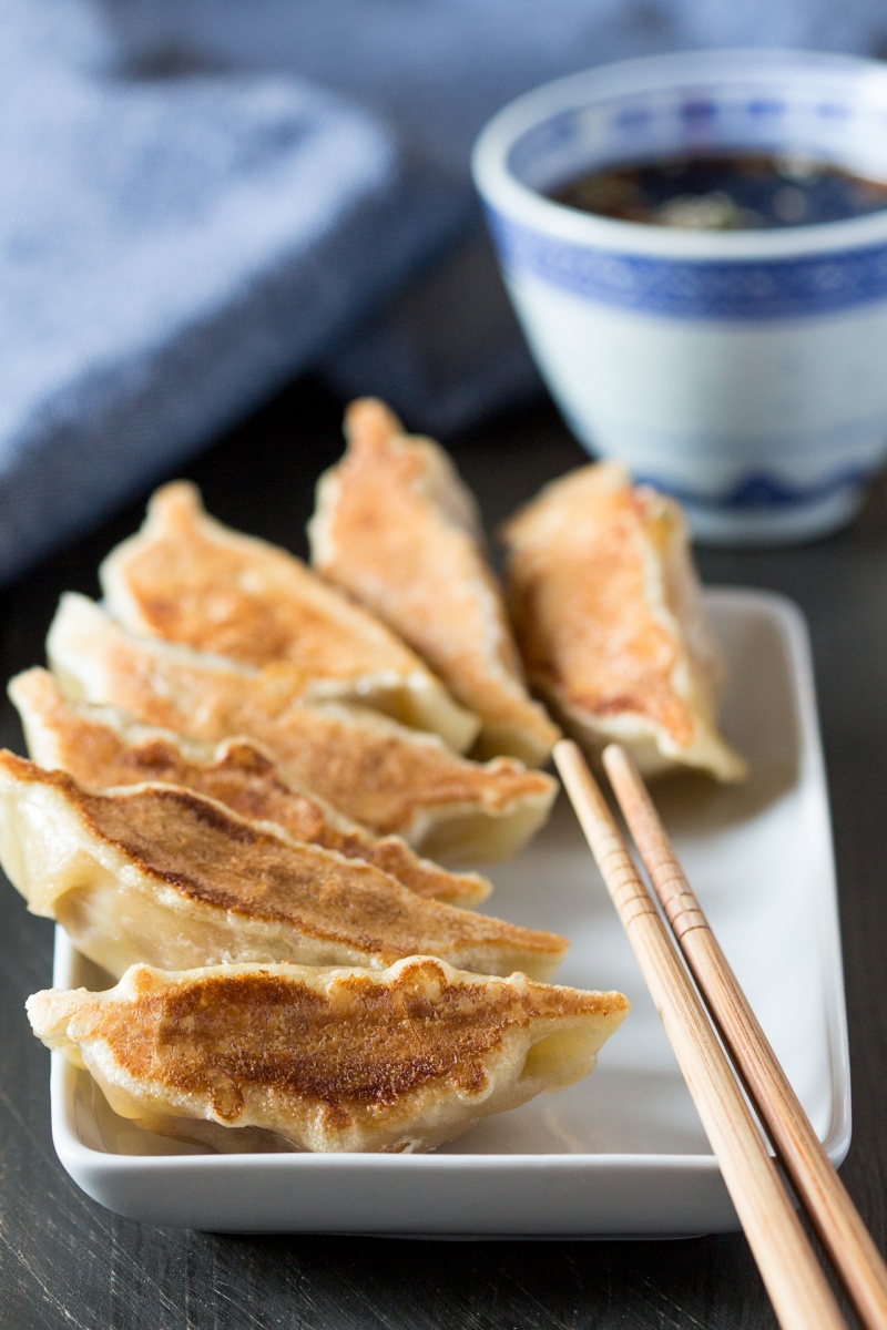 spicy butternut squash dumplings close up