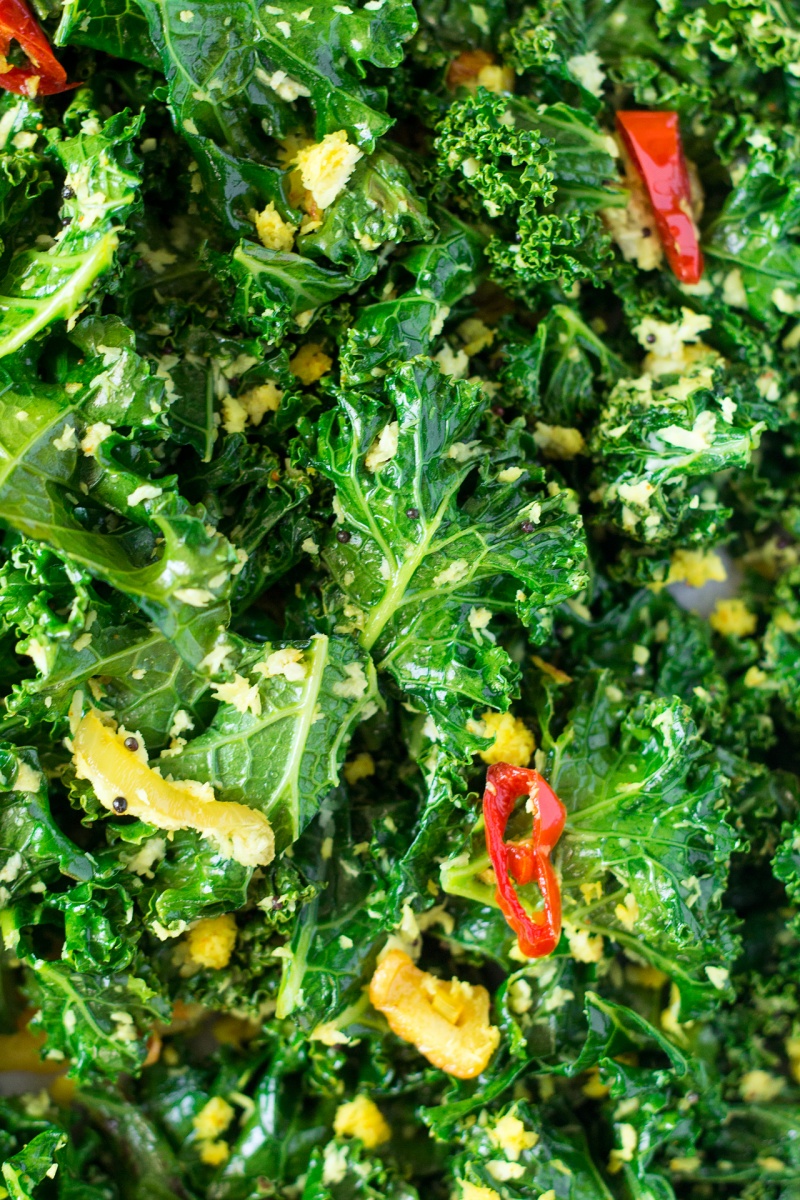 sri lankan kale mallum close up