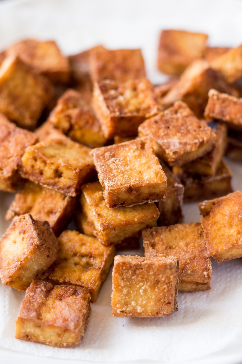 fried crispy tofu