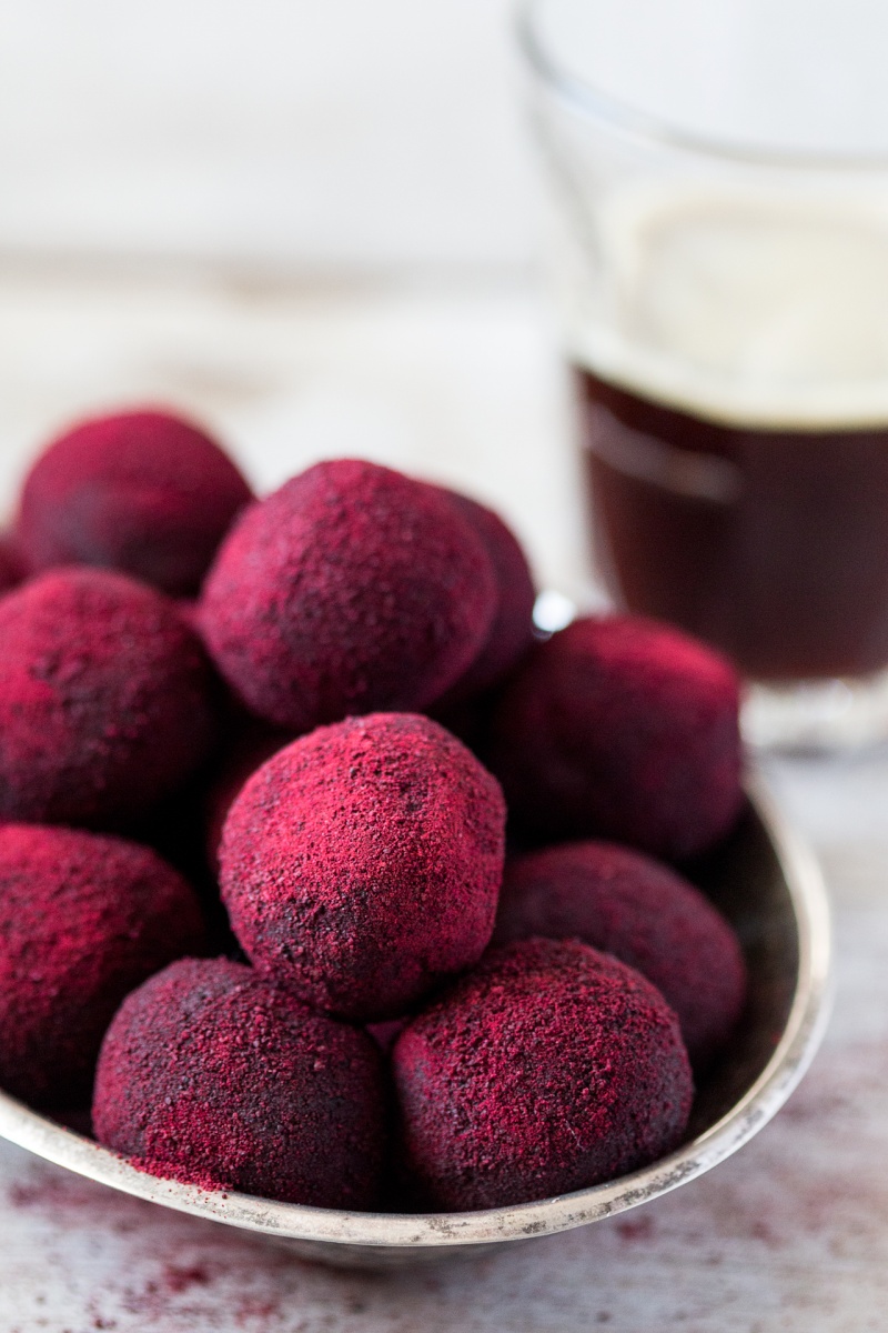 valentines amaretto truffles