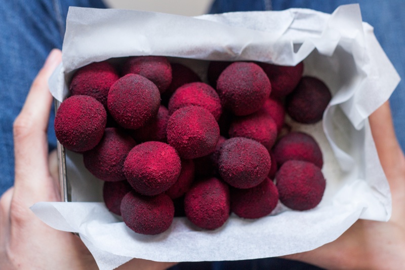 valentines amaretto truffles as a gift