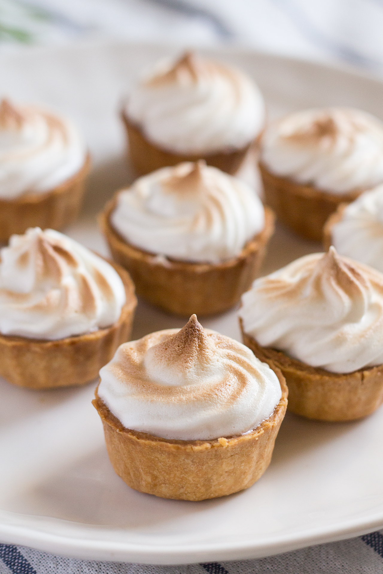 Vegan lemon meringue pies Lazy Cat Kitchen