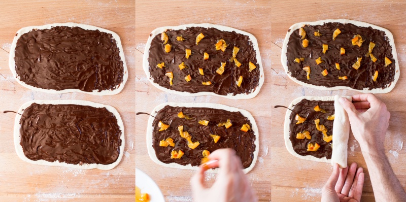 chocolate and orange twists filling