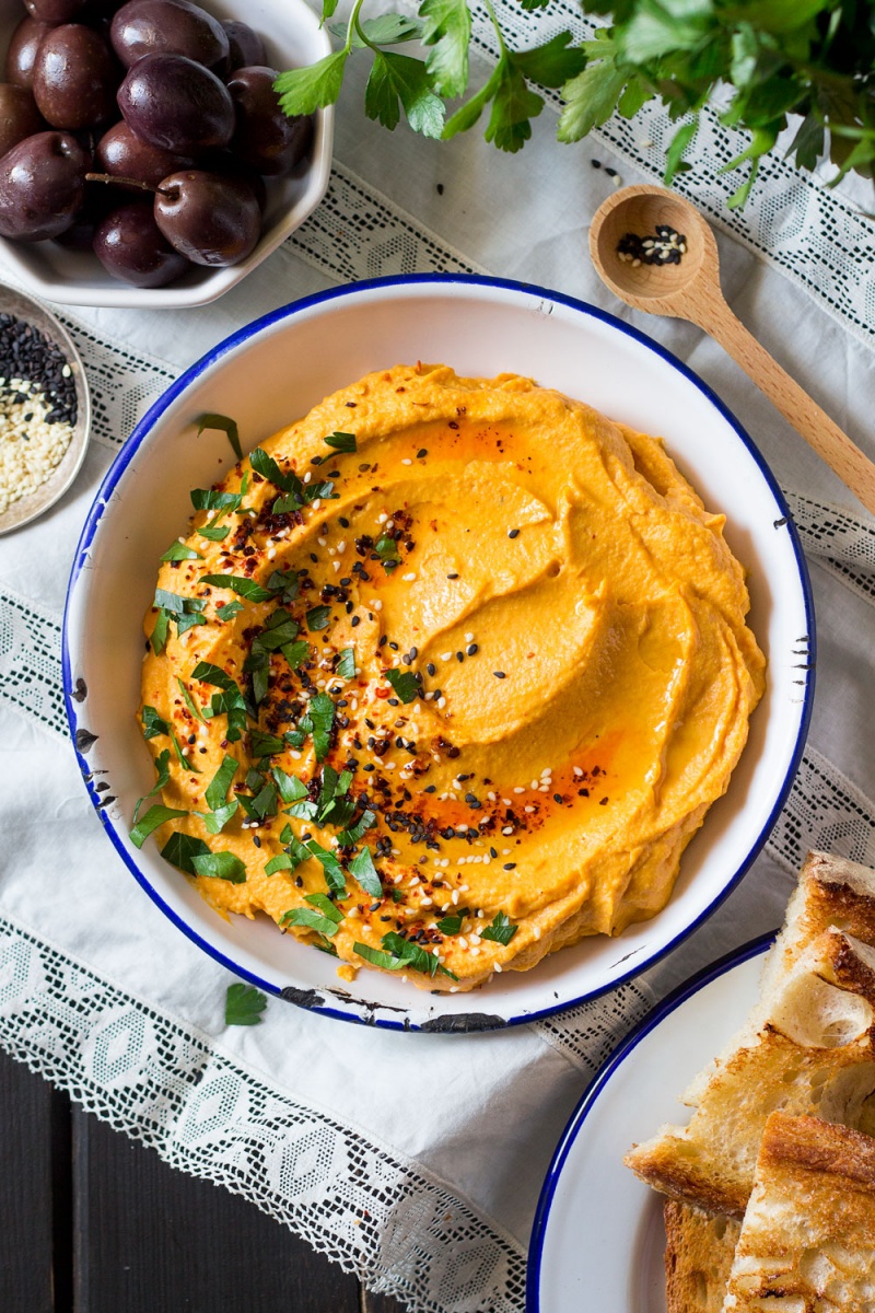 Lebanese pumpkin hummus - Lazy Cat Kitchen