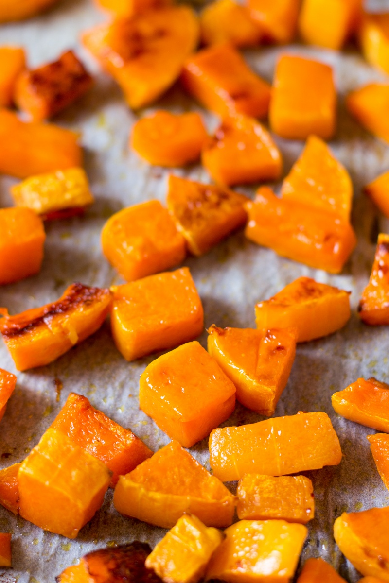 roasted butternut squash for pumpkin hummus