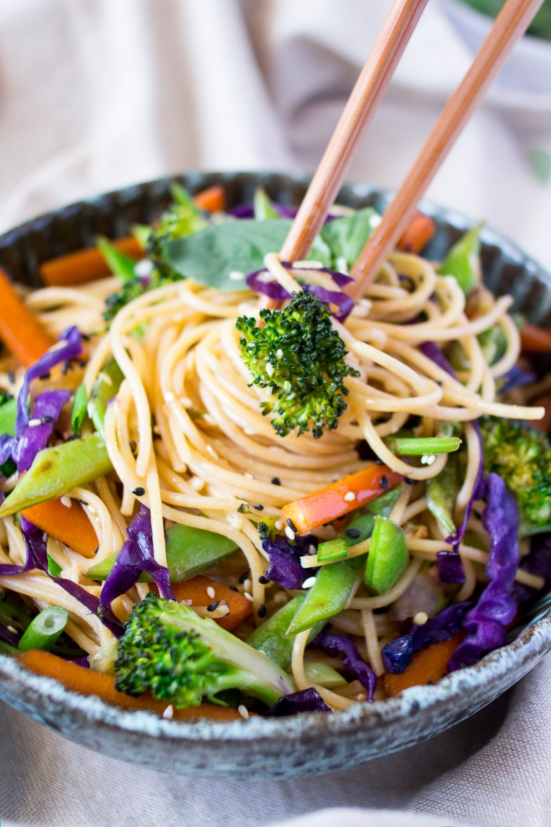 sesame and ginger noodles