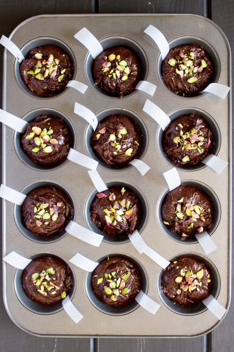 fudgy vegan brownies before baking