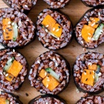 Sweet potato sushi with miso glaze-image