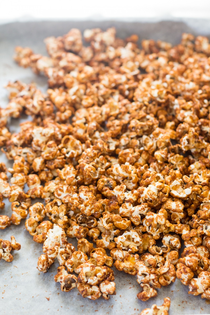 Miso-maple vegan popcorn - Lazy Cat Kitchen