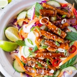 Smoked maple tofu salad-image