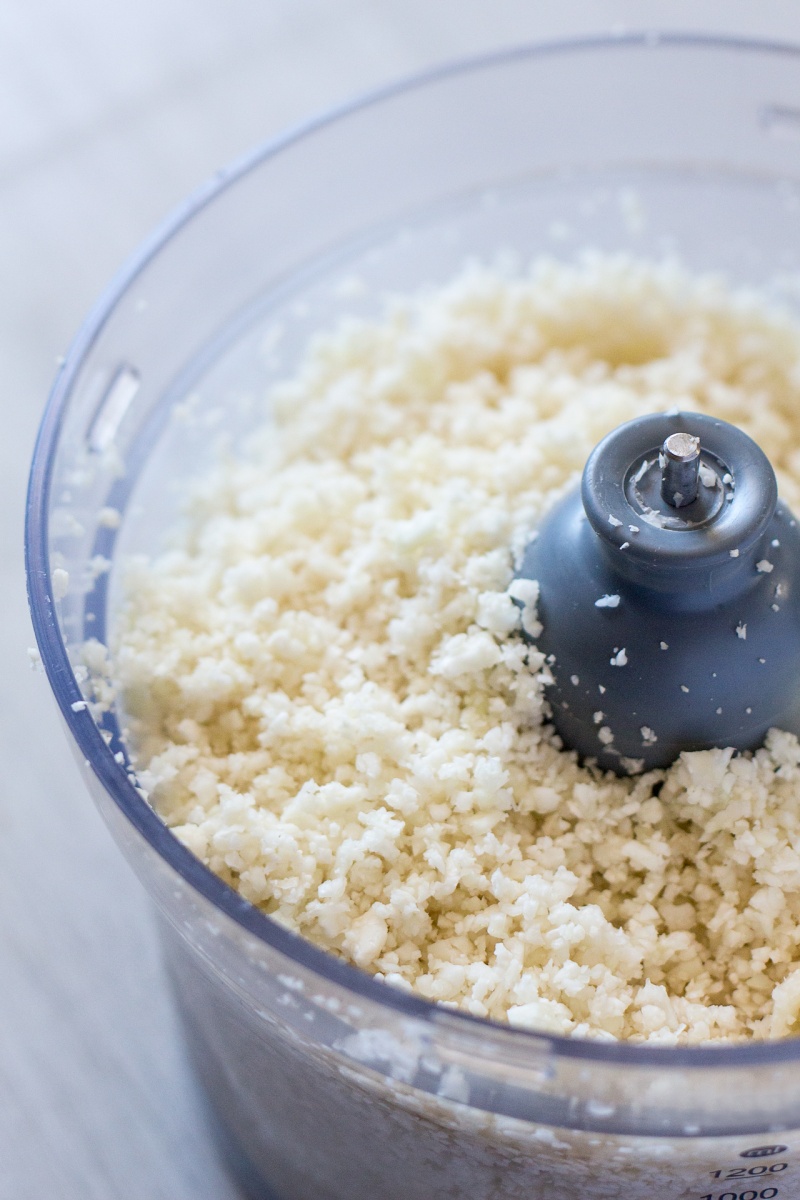 cauliflower rice in food processor