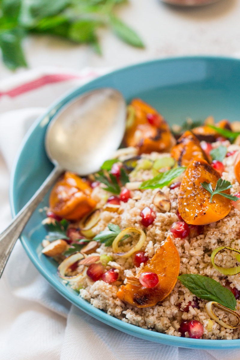 middle eastern cauliflower rice salad