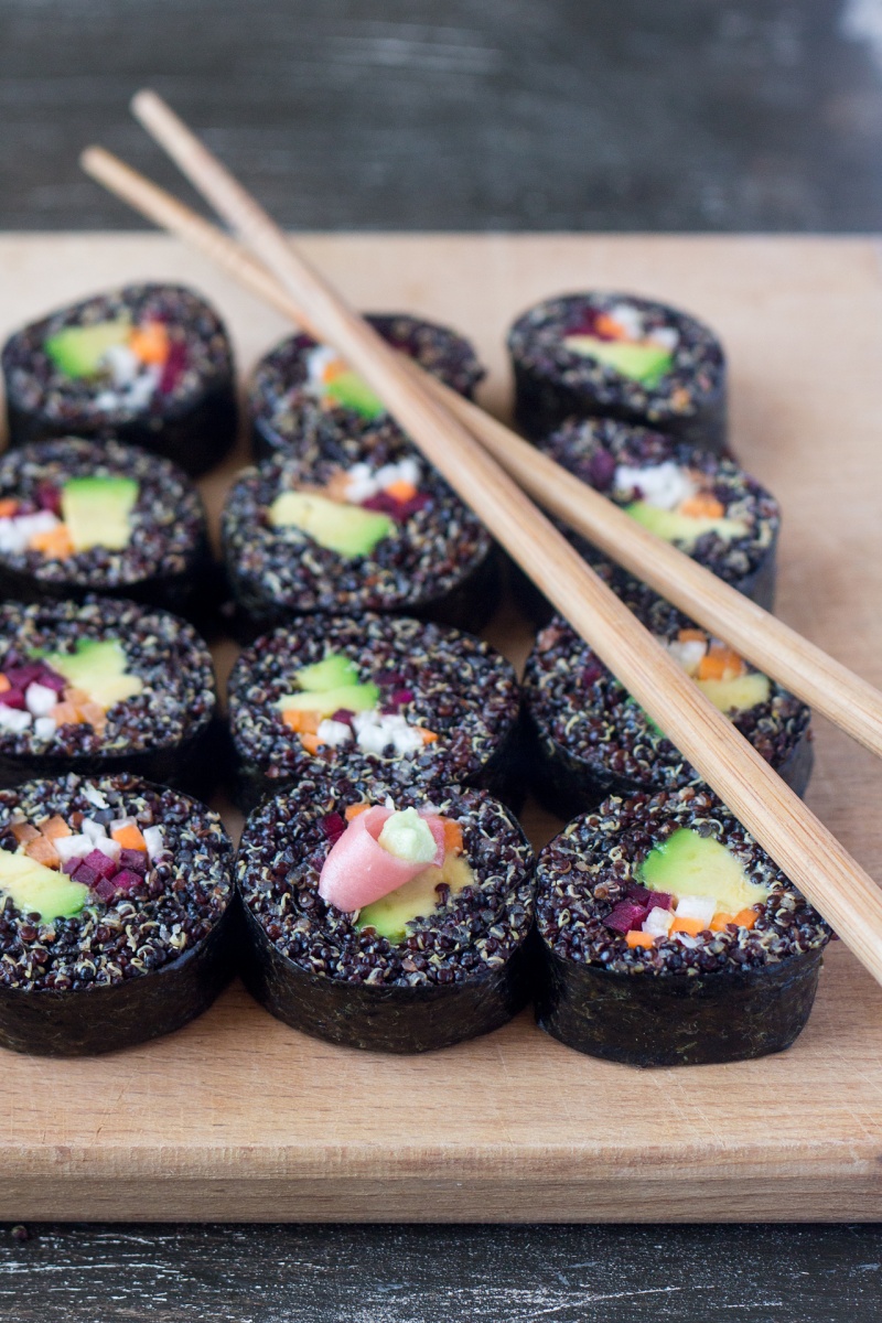 veggie quinoa sushi