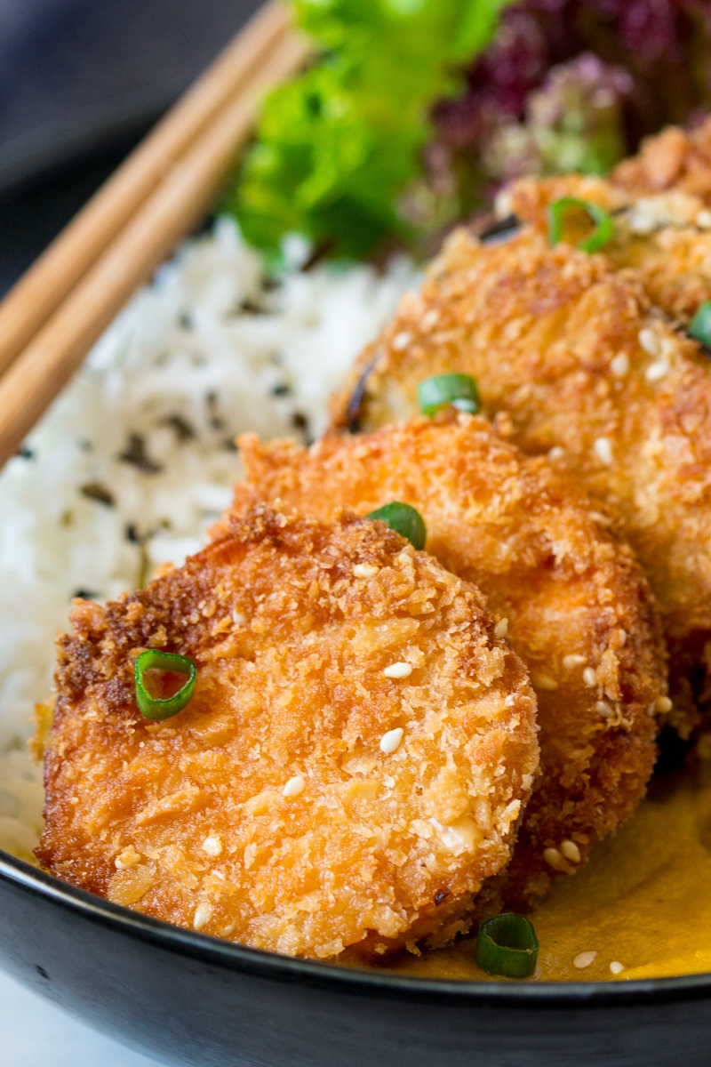 Vegan katsu curry Lazy Cat Kitchen