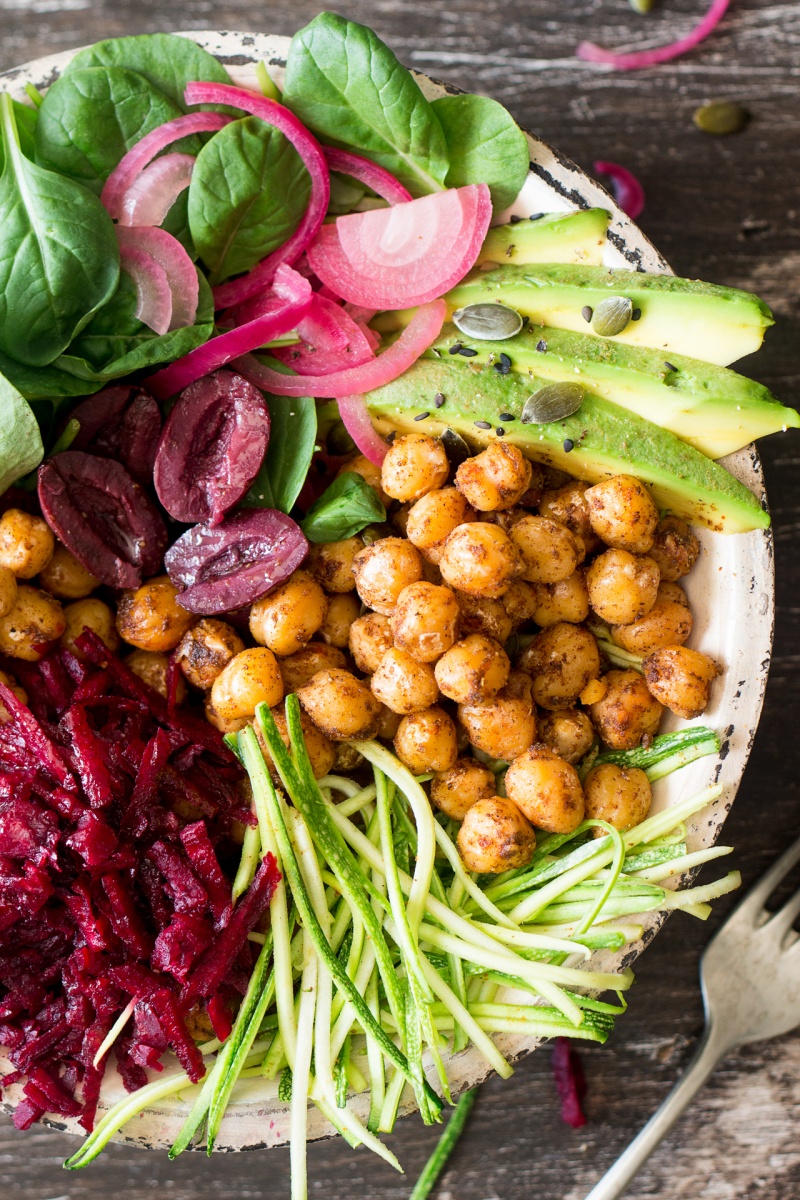 vegan buddha bowl portion